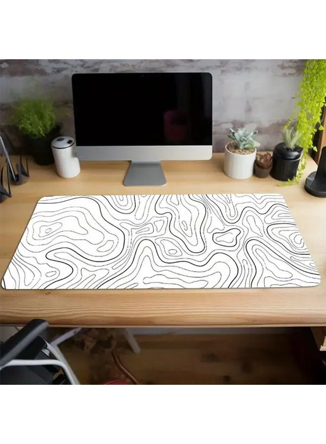 Large Gaming Mouse Pad 60X30cm Abstract Terrain Pattern Non Slip Rubber Base Desk Mat - Image 2